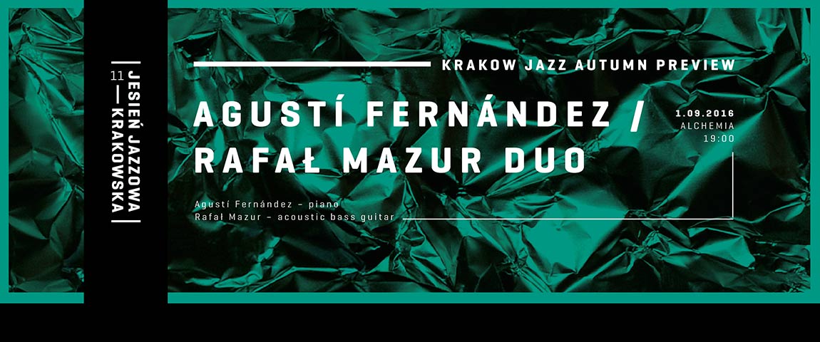 Krakow Jazz Autumn Preview – Agustí Fernández & Rafał Mazur Duo